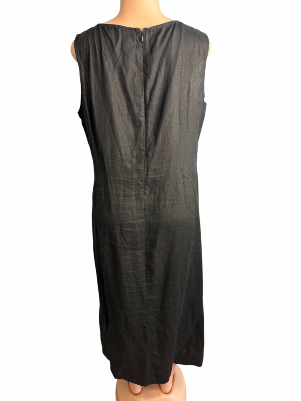 J. Jill Black Linen Shift Maxi Dress - Picture 6 of 10